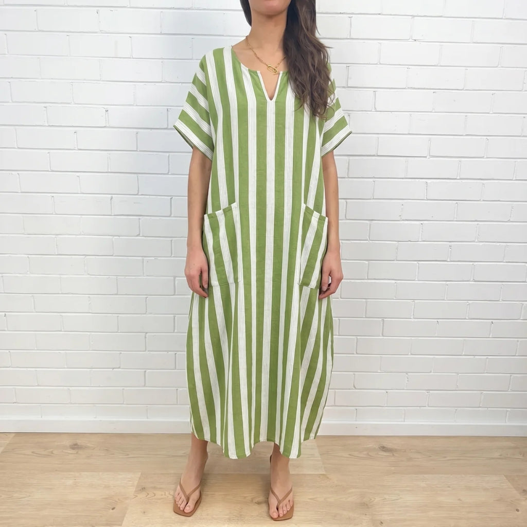 Liora | Striped Maxi Dress