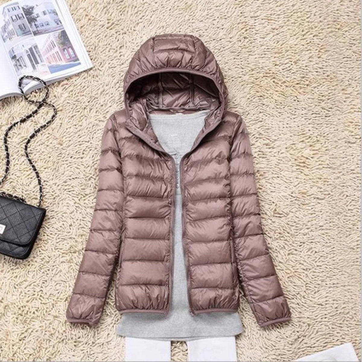Elara | Lightweight Down Jacket with Hood
