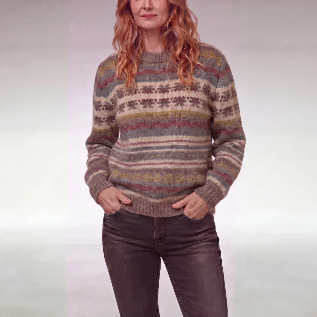 Marjorie | Rainbow Knit Sweater