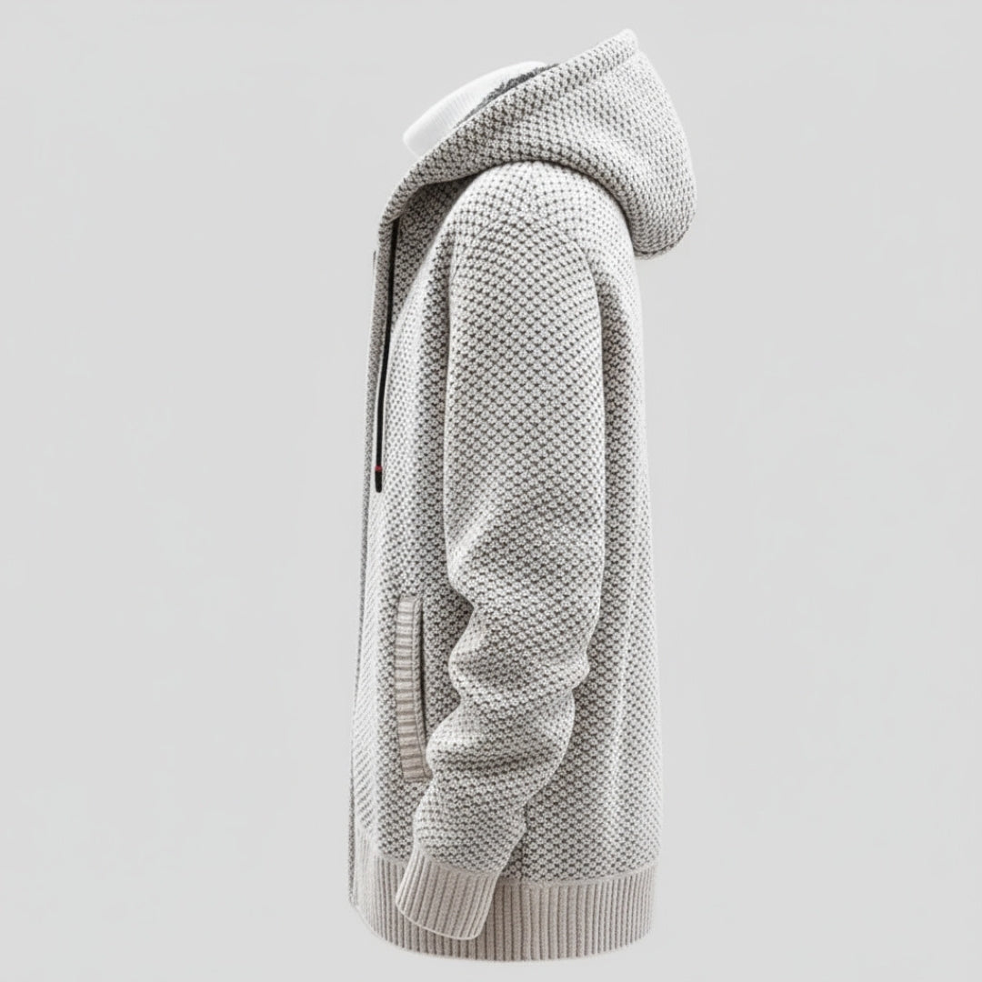 Arlone | Knit Hoodie with Fleece