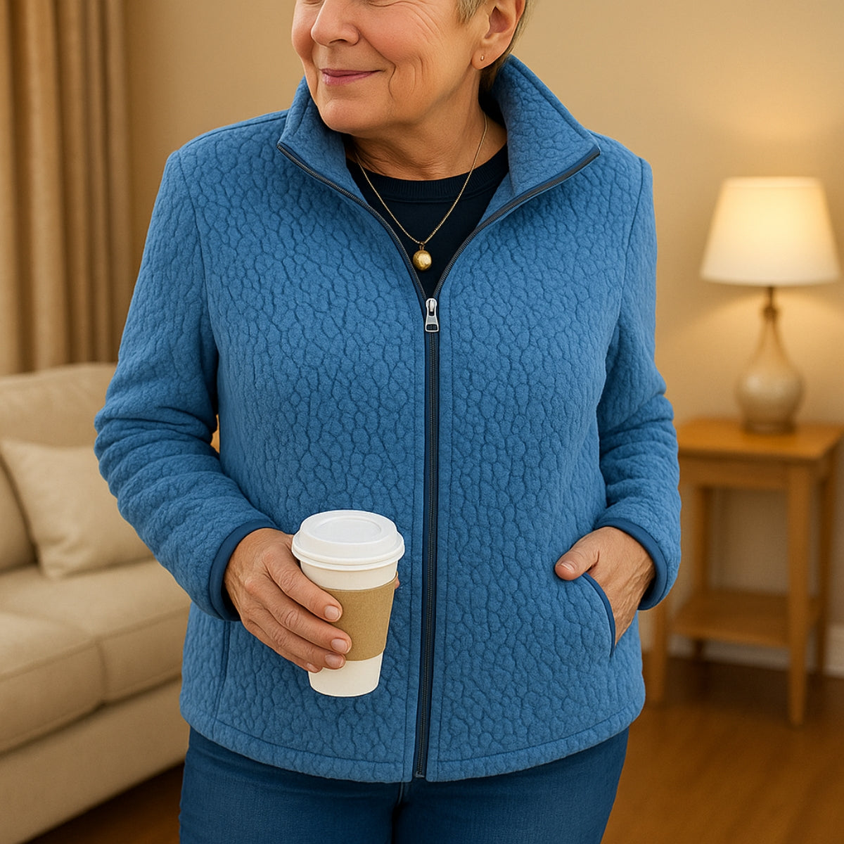Elviera | Elegant Fleece Jacket