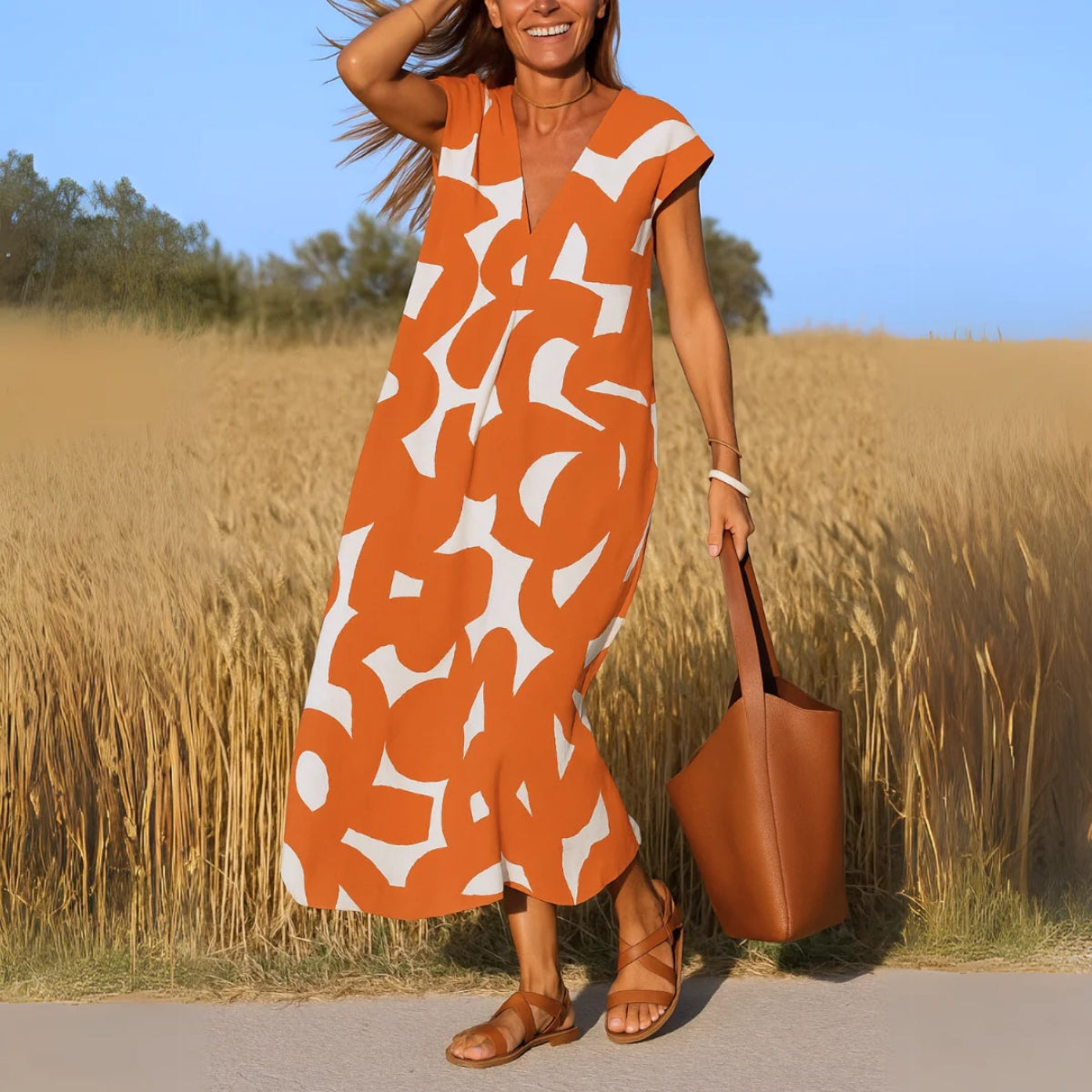 Sienna | Effortless Printed Maxi Dress