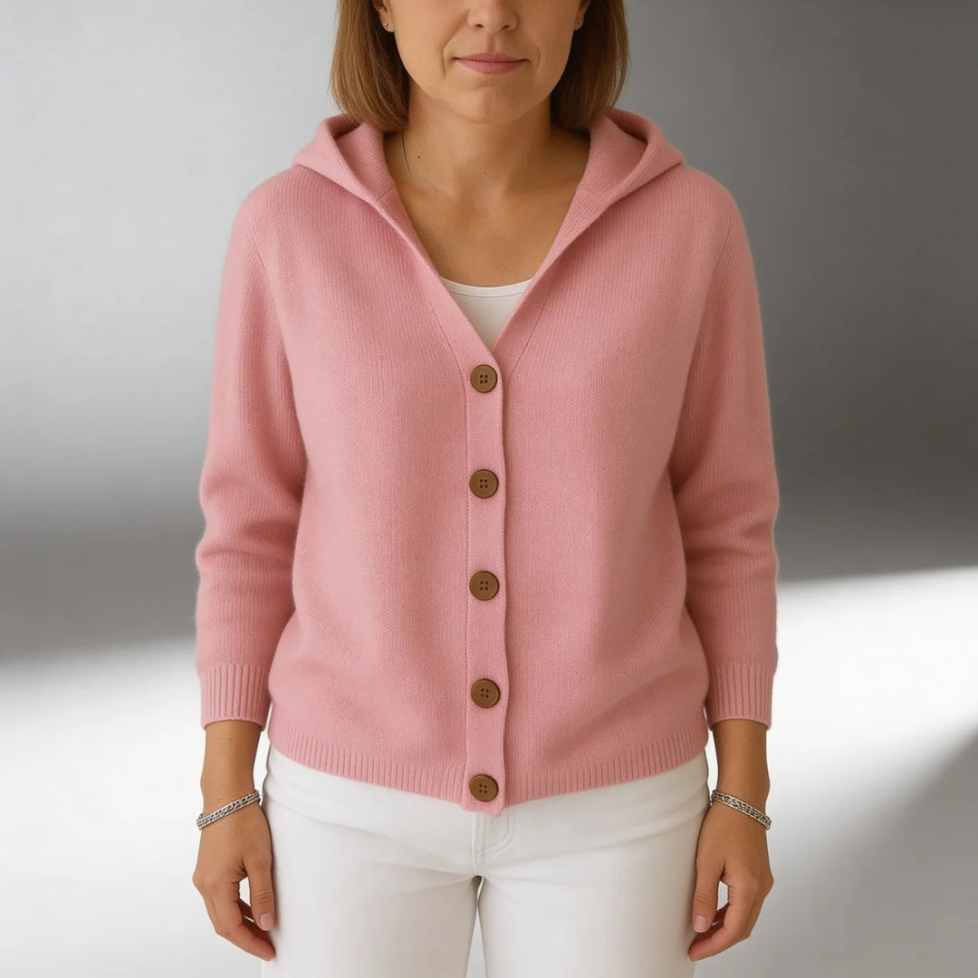 Marielle | Soft Hooded Knit Cardigan