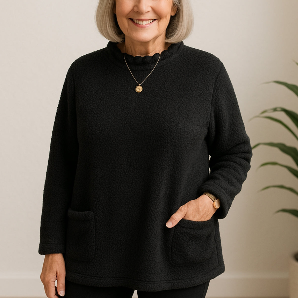 Elianne | Warm Fleece Tunic with Pockets