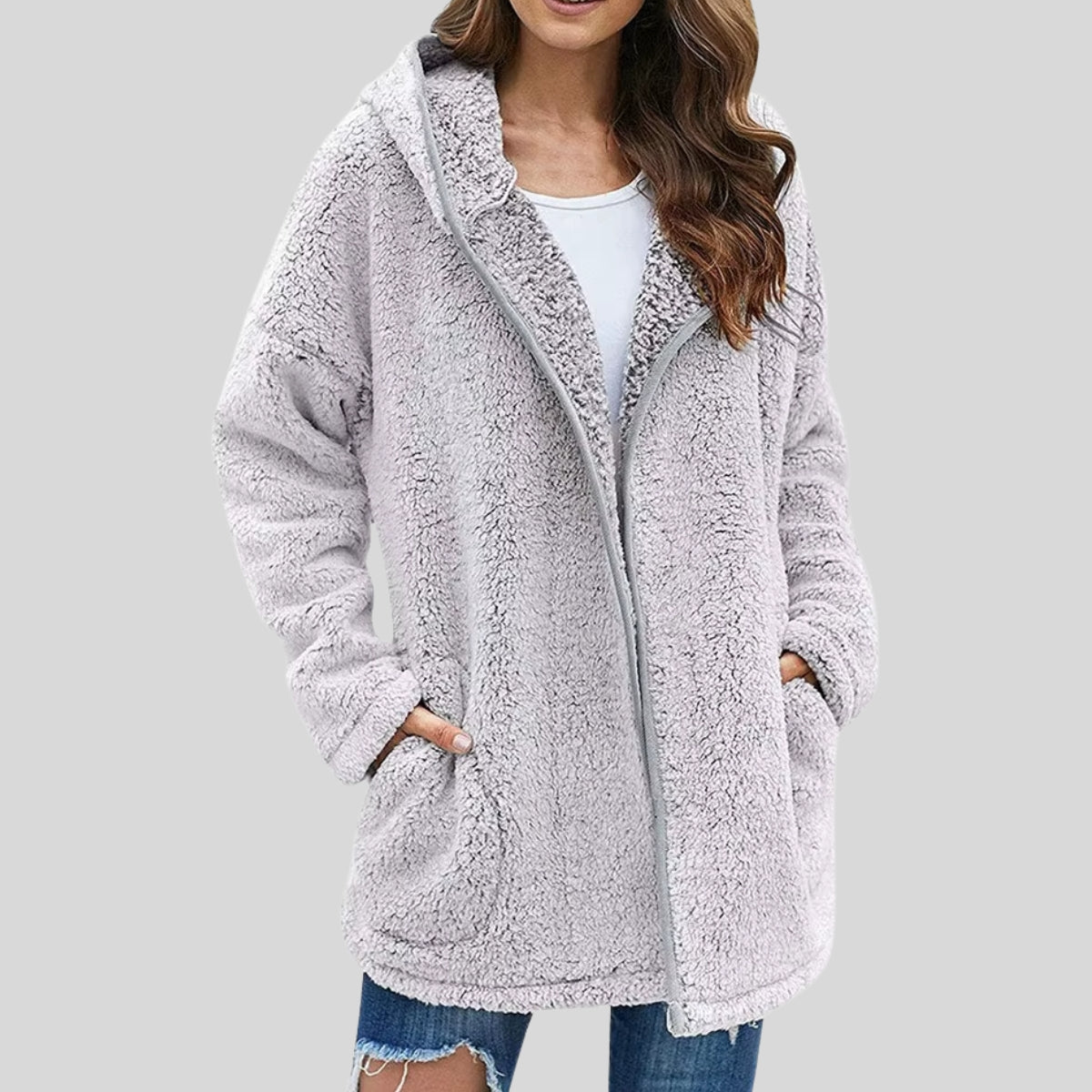 Elviera | Soft Fleece Jacket with Hood