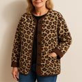 Liora | Teddy Leopard Mid-Season Jacket