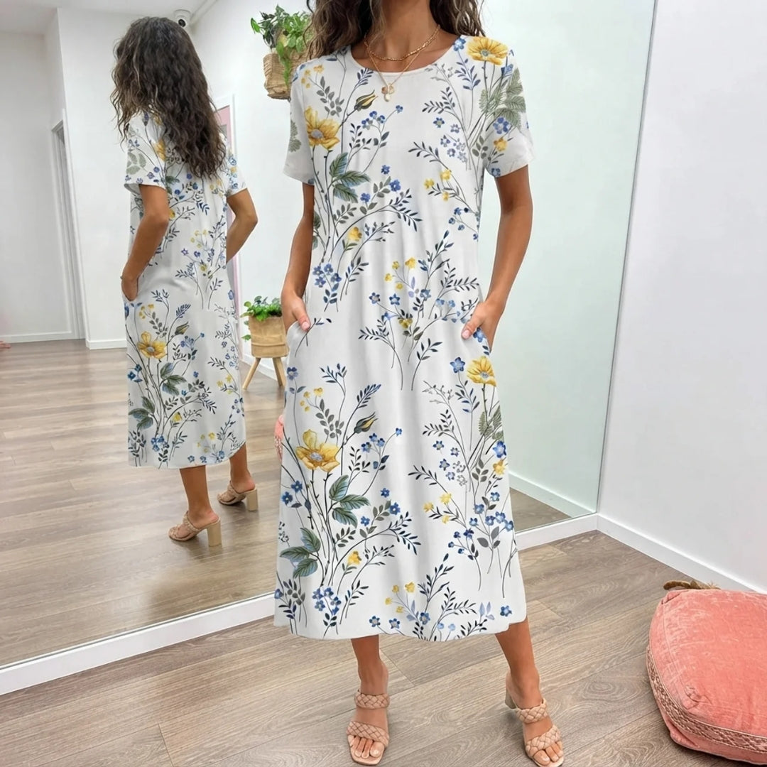 MEADOW | FLORAL MIDI DRESS FOR WOMEN