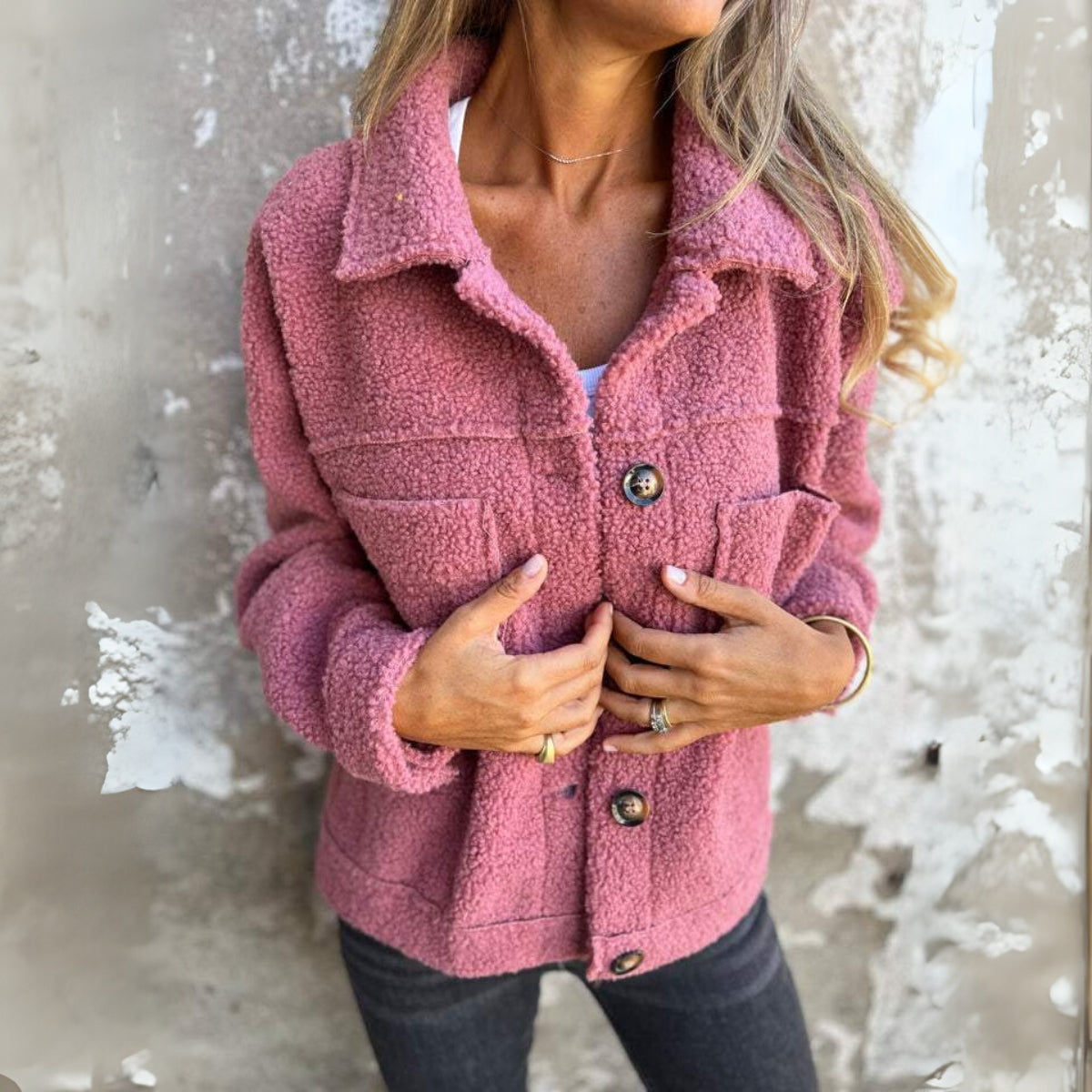 Lorena | Teddy Bouclé Fall Jacket
