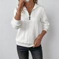 Evelyn | Textured Zip Pullover
