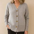 Ameline | Soft Knit Cardigan with Heart Buttons