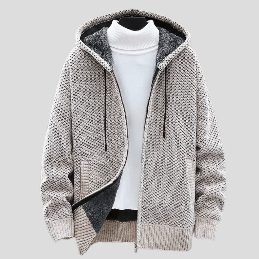 Arlone | Knit Hoodie with Fleece