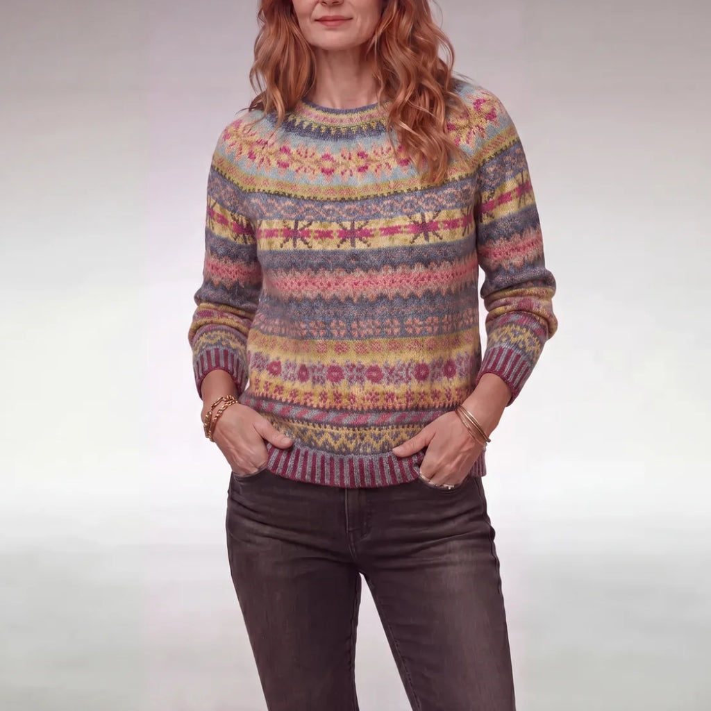 Marjorie | Rainbow Knit Sweater