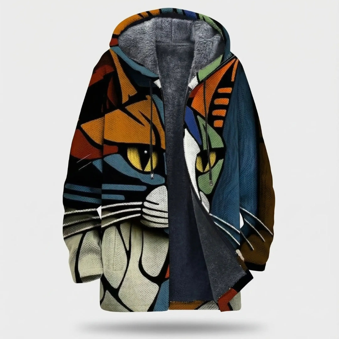 Ameliaz | Art Edition Cozy Fleece Cardigan