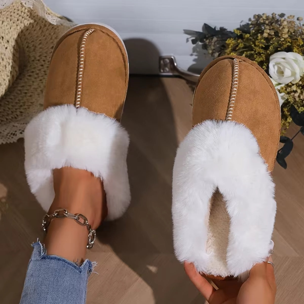 Mirelle | Warme Pluche Slippers