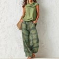 WILLOW & SAGE | LINEN BLUSE TROUSERS SET FOR WOMEN
