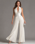 ZAKIRA | PLEATED HALTER JUMPSUIT FOR WOMEN