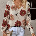 Mabeline | Soft Floral Knit Sweater