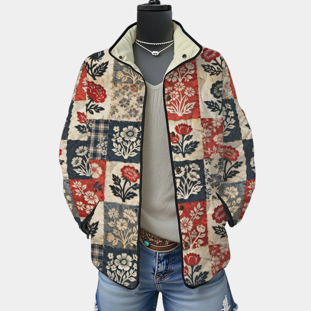Claudine | Vintage Garden Quilted Jacket
