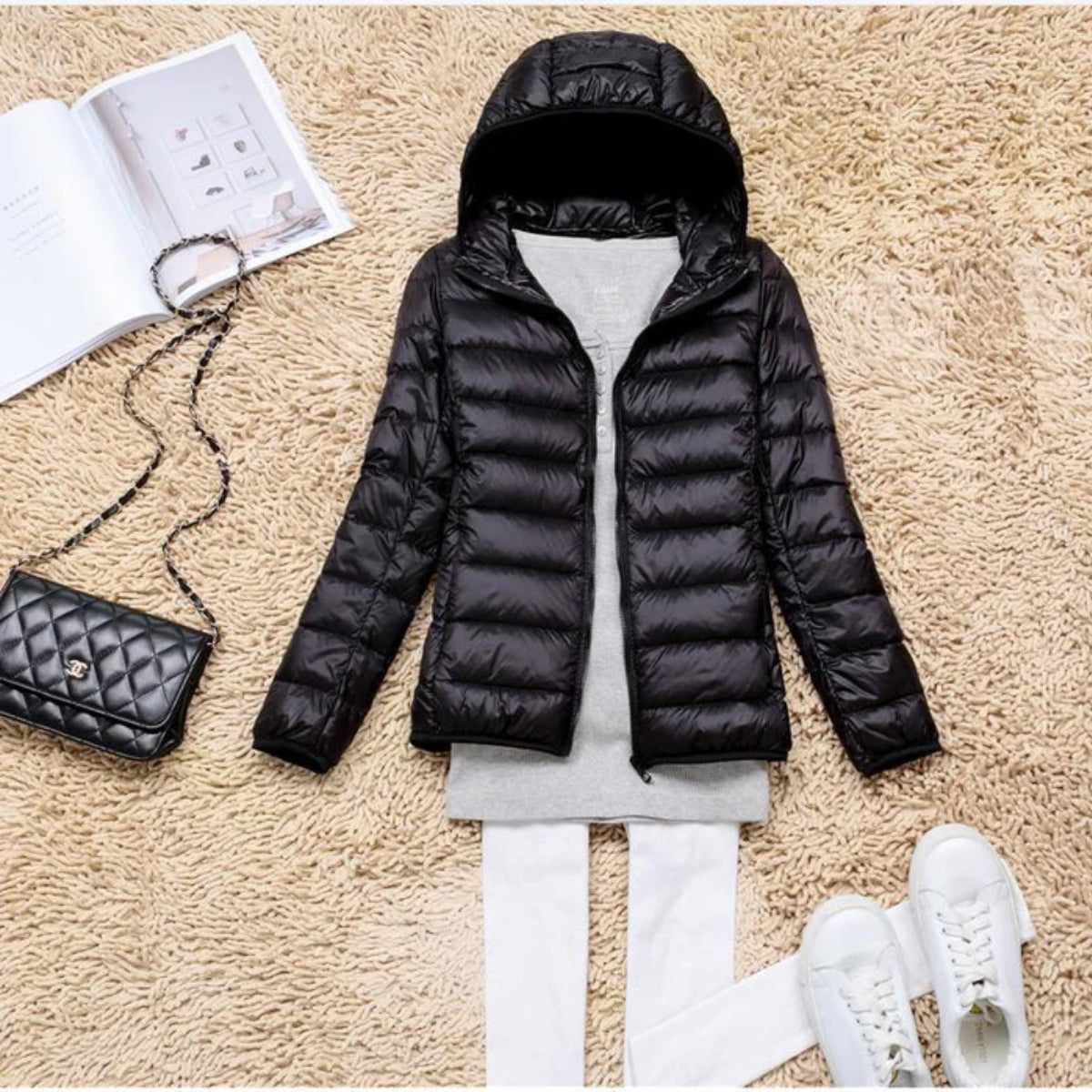 Elara | Lightweight Down Jacket with Hood
