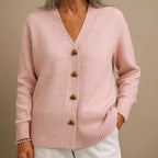 Ameline | Soft Knit Cardigan with Heart Buttons