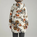 Annelise | Warm Fleece Floral Coat