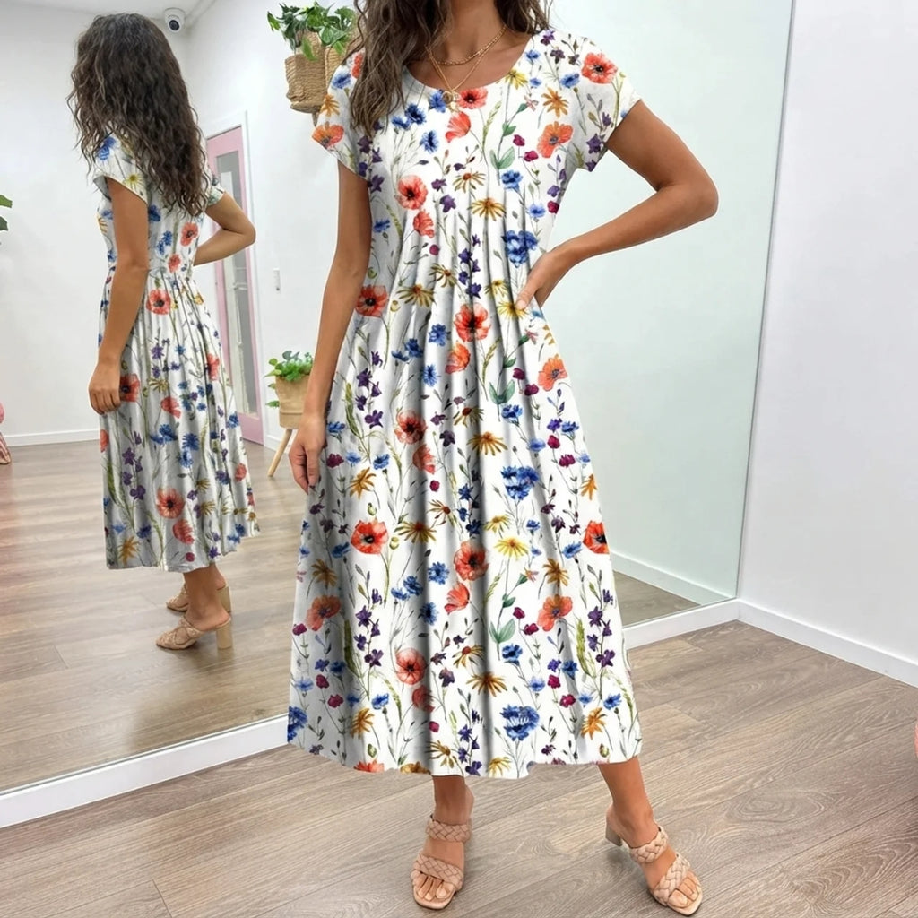 MEADOW | FLORAL MIDI DRESS FOR WOMEN