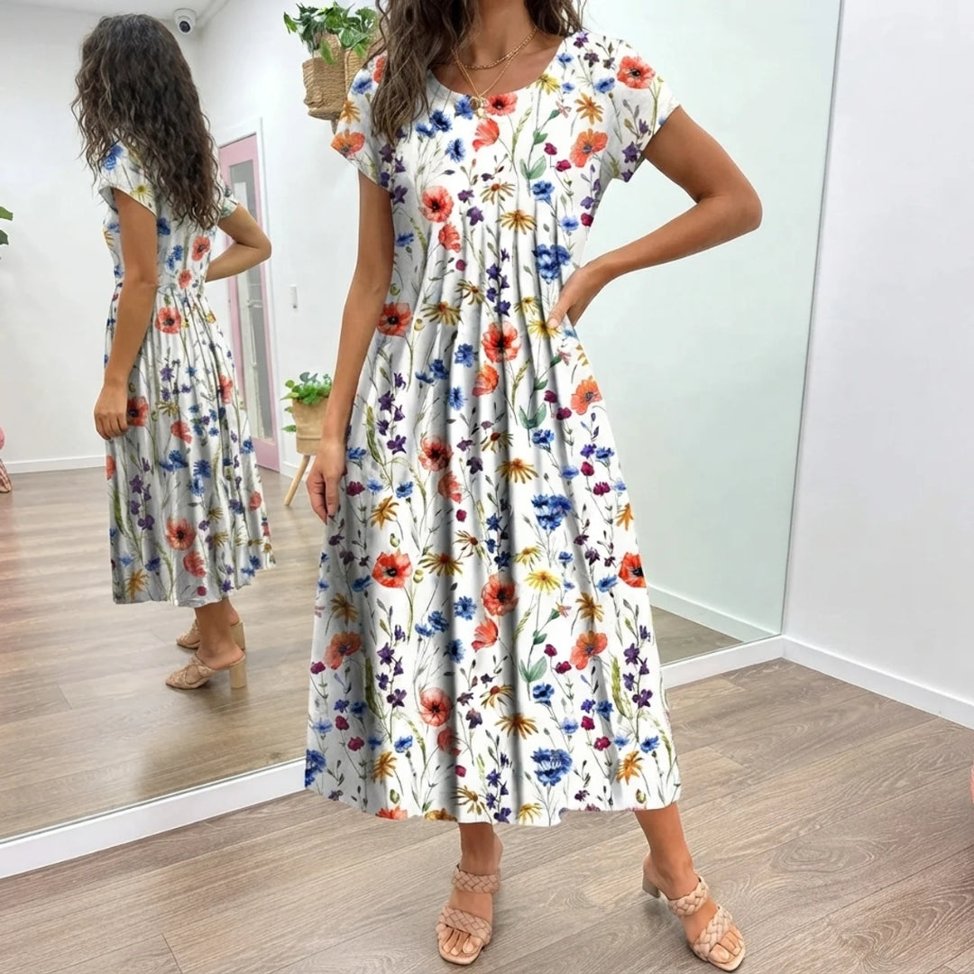 MEADOW | FLORAL MIDI DRESS FOR WOMEN