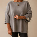 Nivelle | Elegant Knitted Blouse with Button Detail
