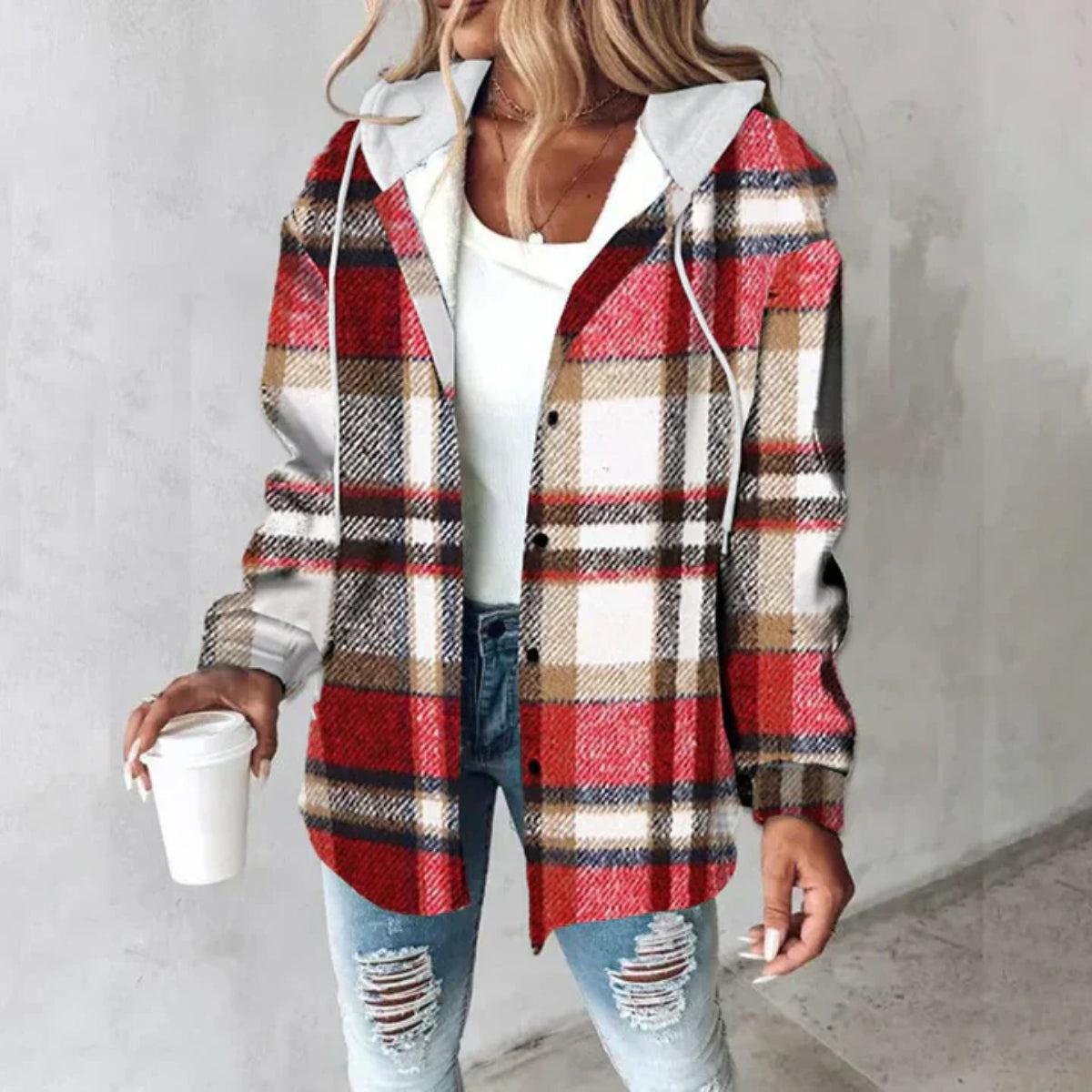 Elsy | Soft Fall Jacket with Hood