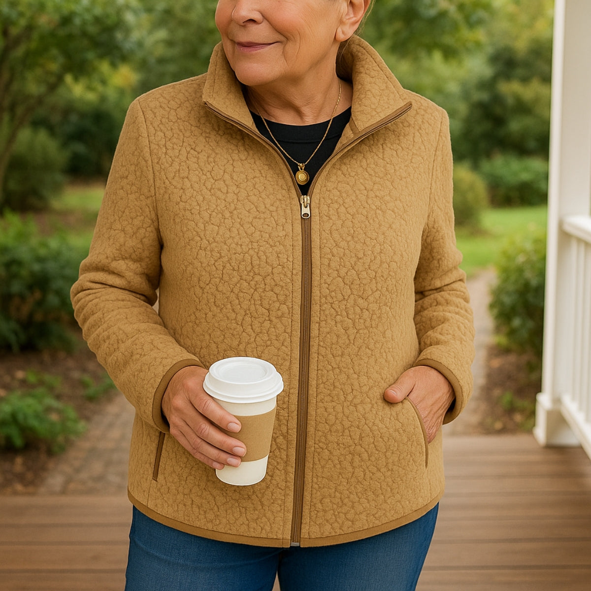 Elviera | Elegant Fleece Jacket