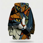 Ameliaz | Art Edition Cozy Fleece Cardigan