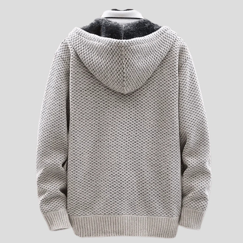 Arlone | Knit Hoodie with Fleece