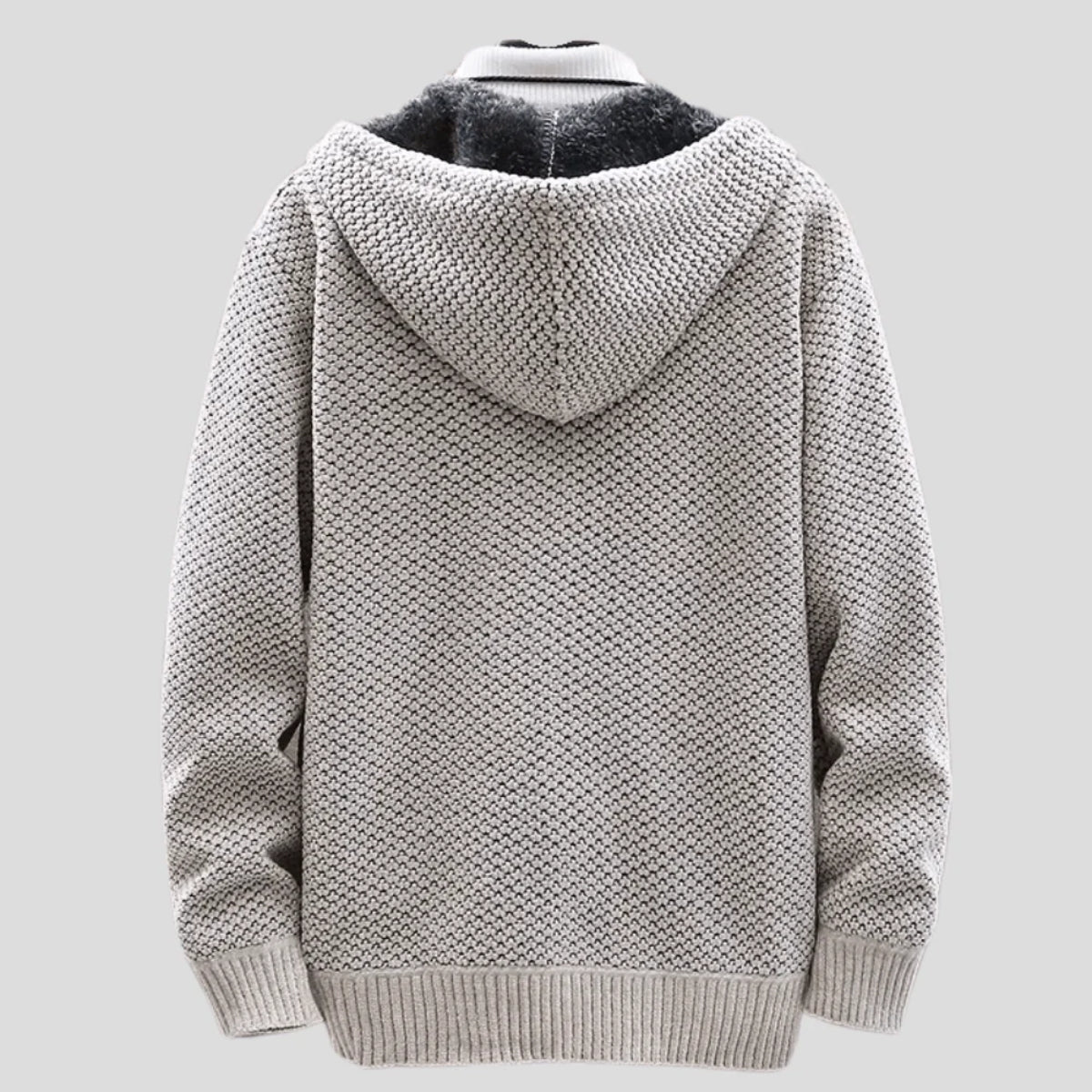 Arlone | Knit Hoodie with Fleece