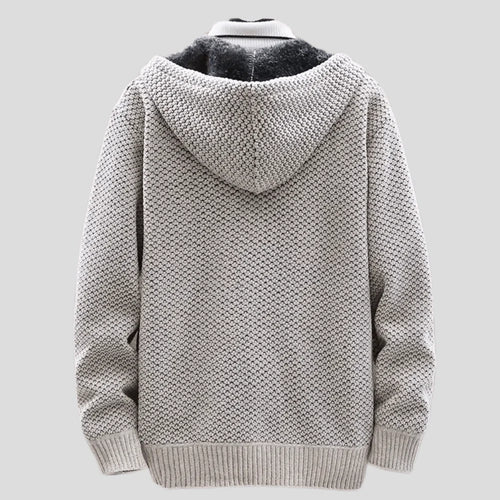 Arlone | Knit Hoodie with Fleece