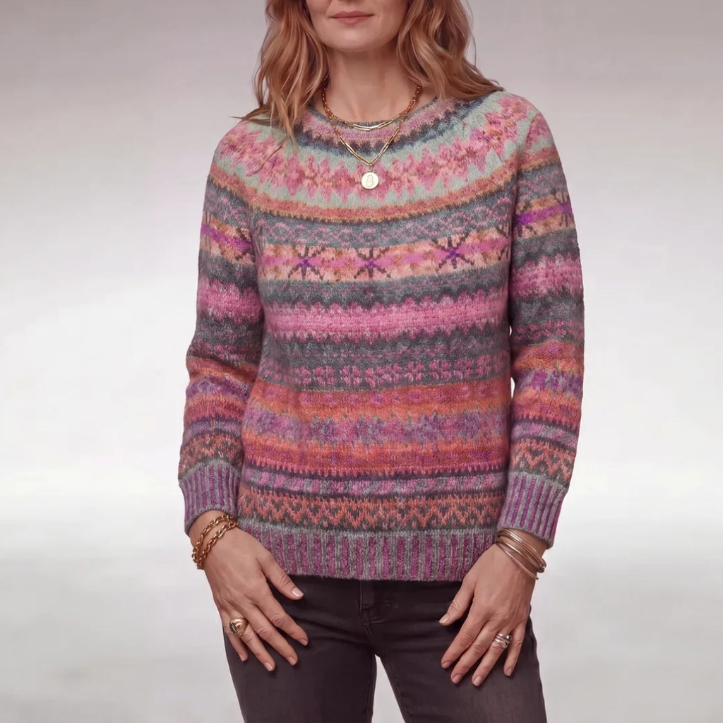 Marjorie | Rainbow Knit Sweater