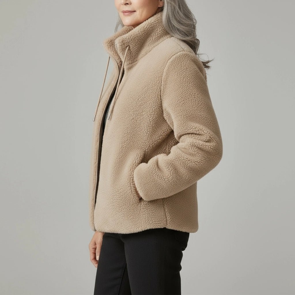 Marceline | Soft Fur-Lined Zip Jacket