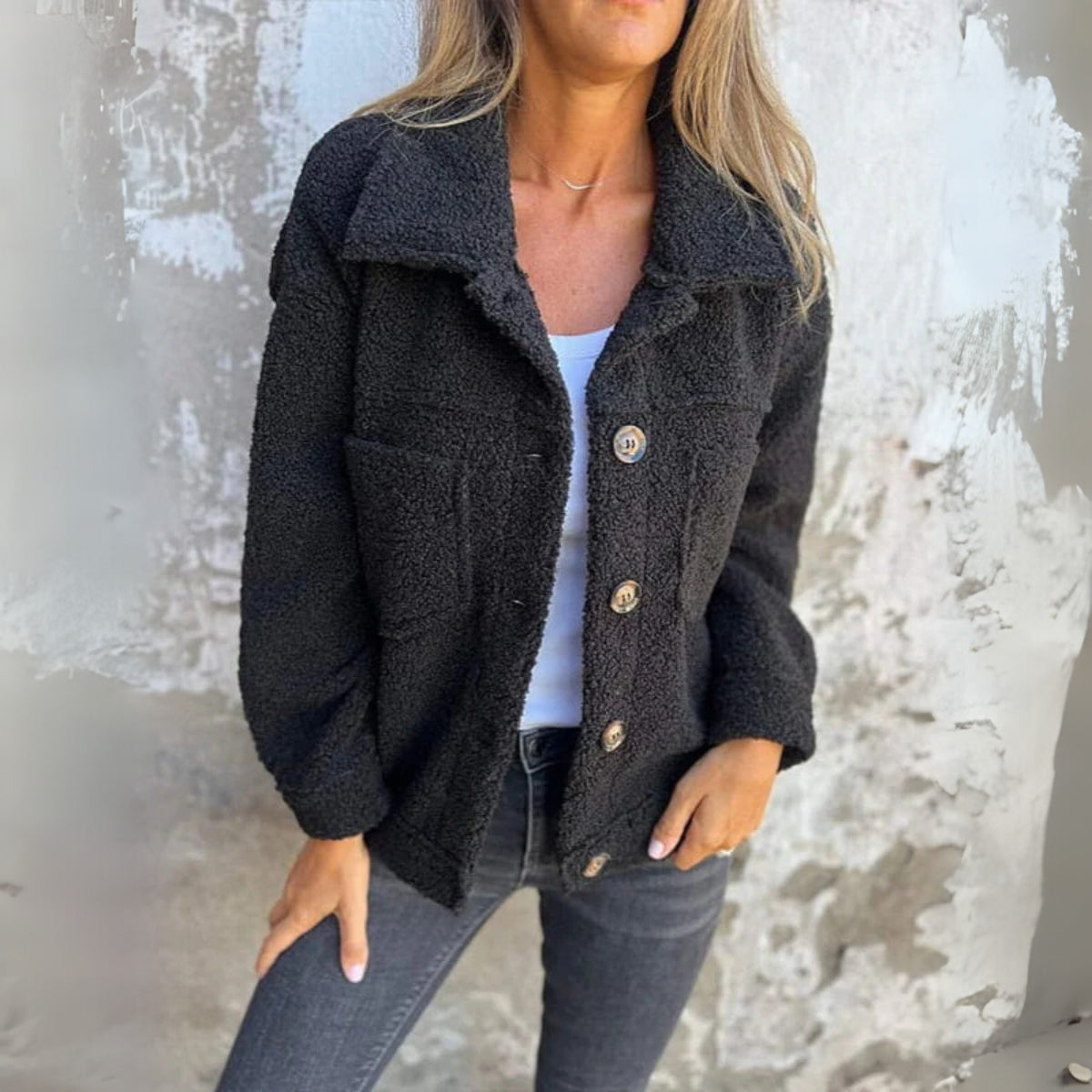 Lorena | Teddy Bouclé Fall Jacket