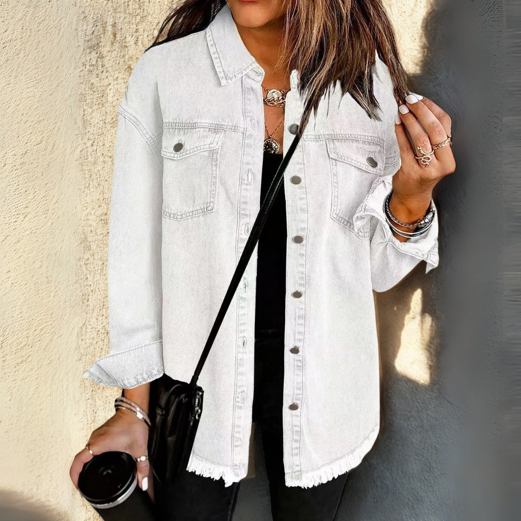 Lorana | Button-Down Denim Shirt