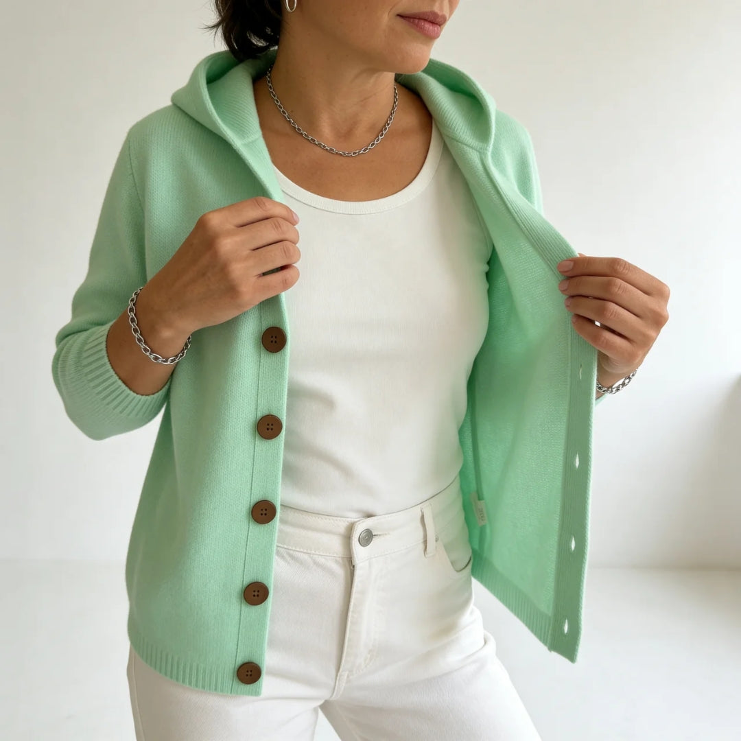Marielle | Soft Hooded Knit Cardigan