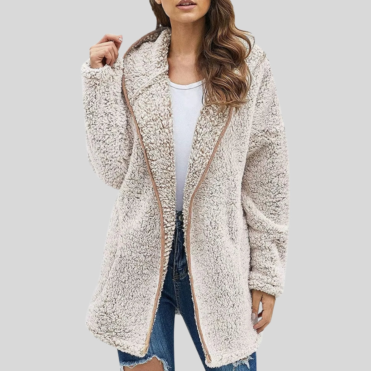 Elviera | Soft Fleece Jacket with Hood
