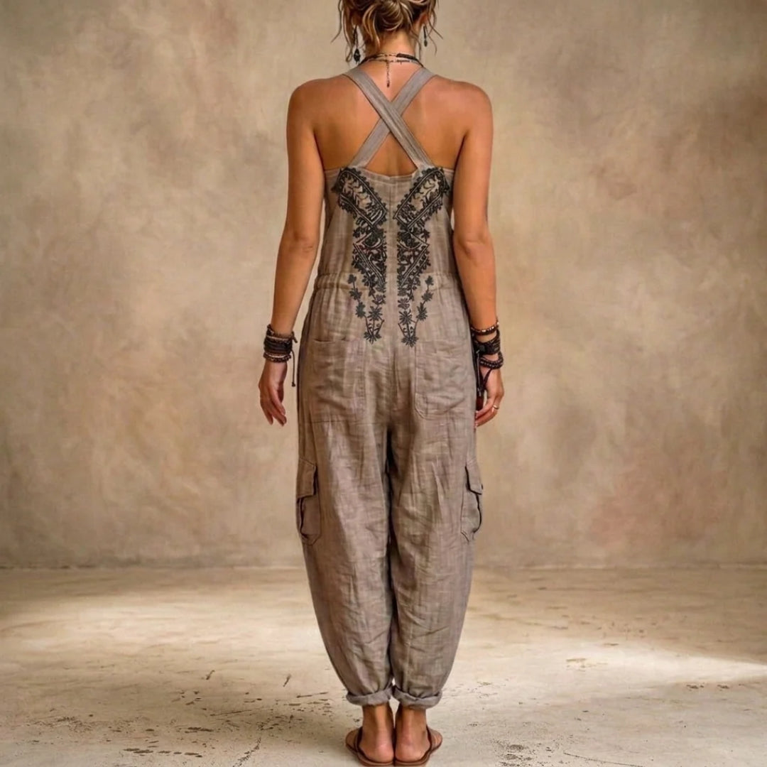 Sienna | Embroidered Bohemian Jumpsuit