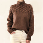 Eveline Sweater | Soft Cable Knit Turtleneck
