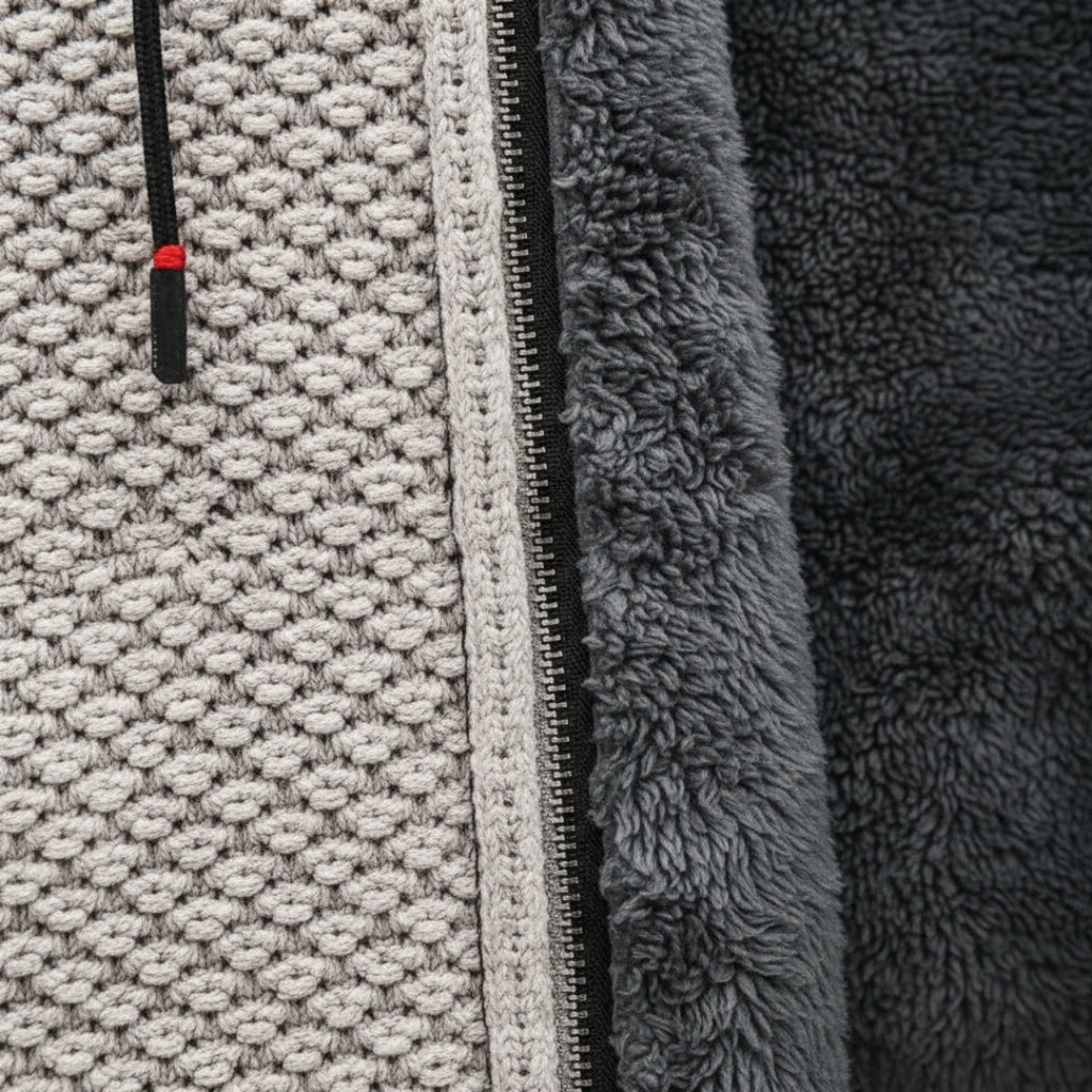 Arlone | Knit Hoodie with Fleece