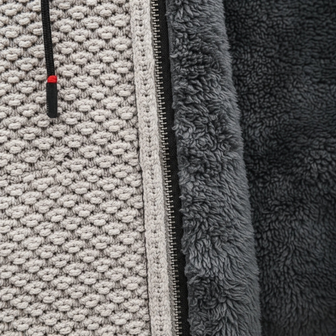 Arlone | Knit Hoodie with Fleece