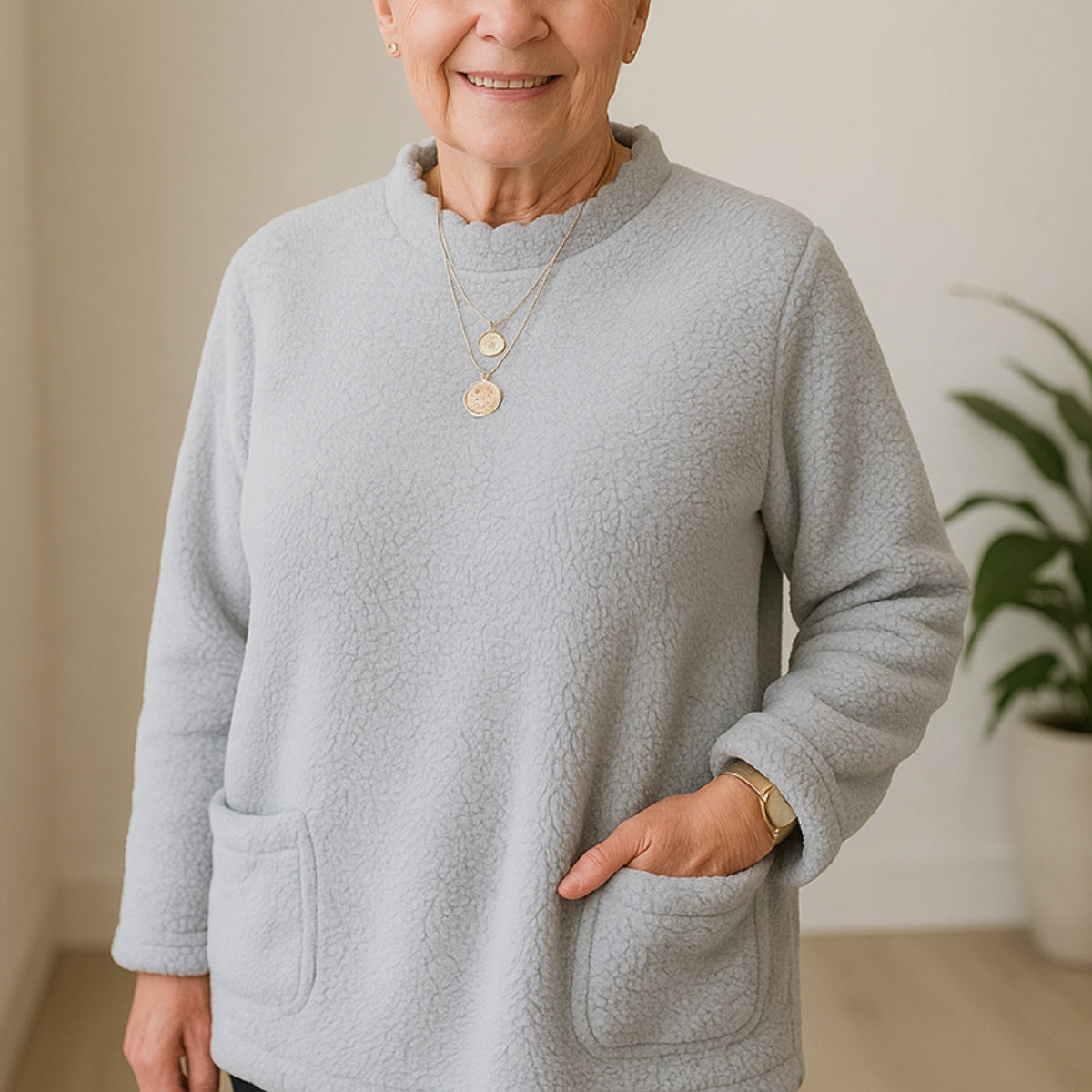 Elianne | Warm Fleece Tunic with Pockets