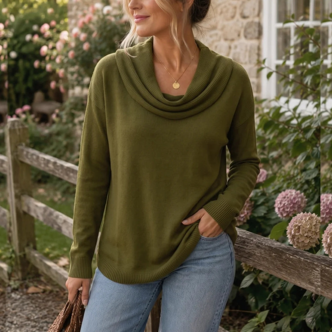 Eliza Grace | Cozy Draped Sweater