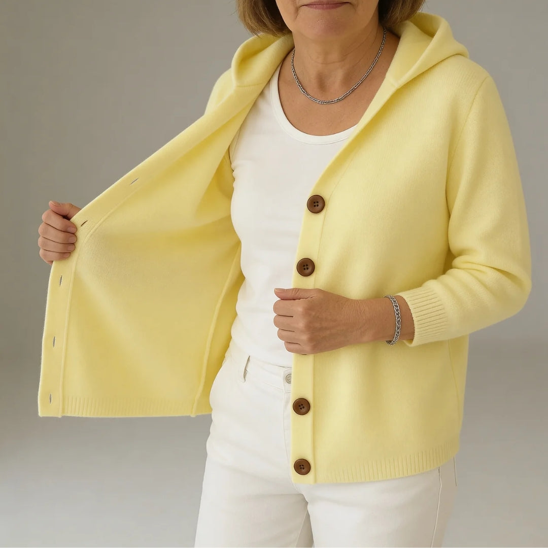 Marielle | Soft Hooded Knit Cardigan