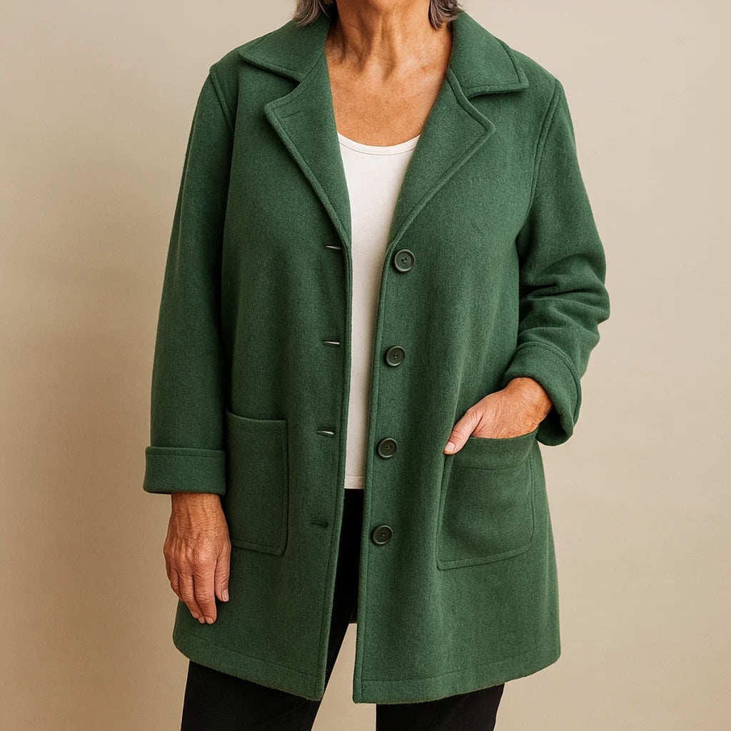 Maila | Casual Long Coat with Lapels