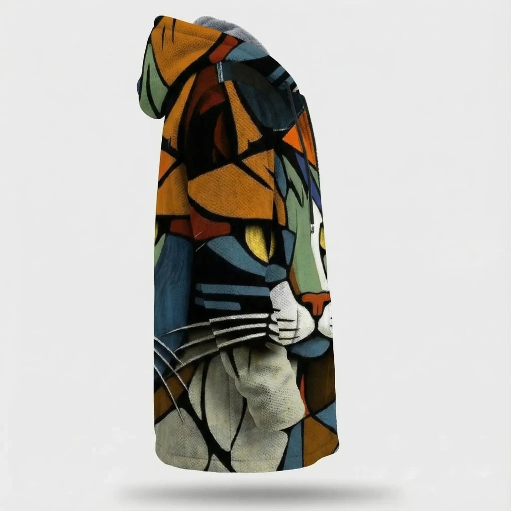 Ameliaz | Art Edition Cozy Fleece Cardigan