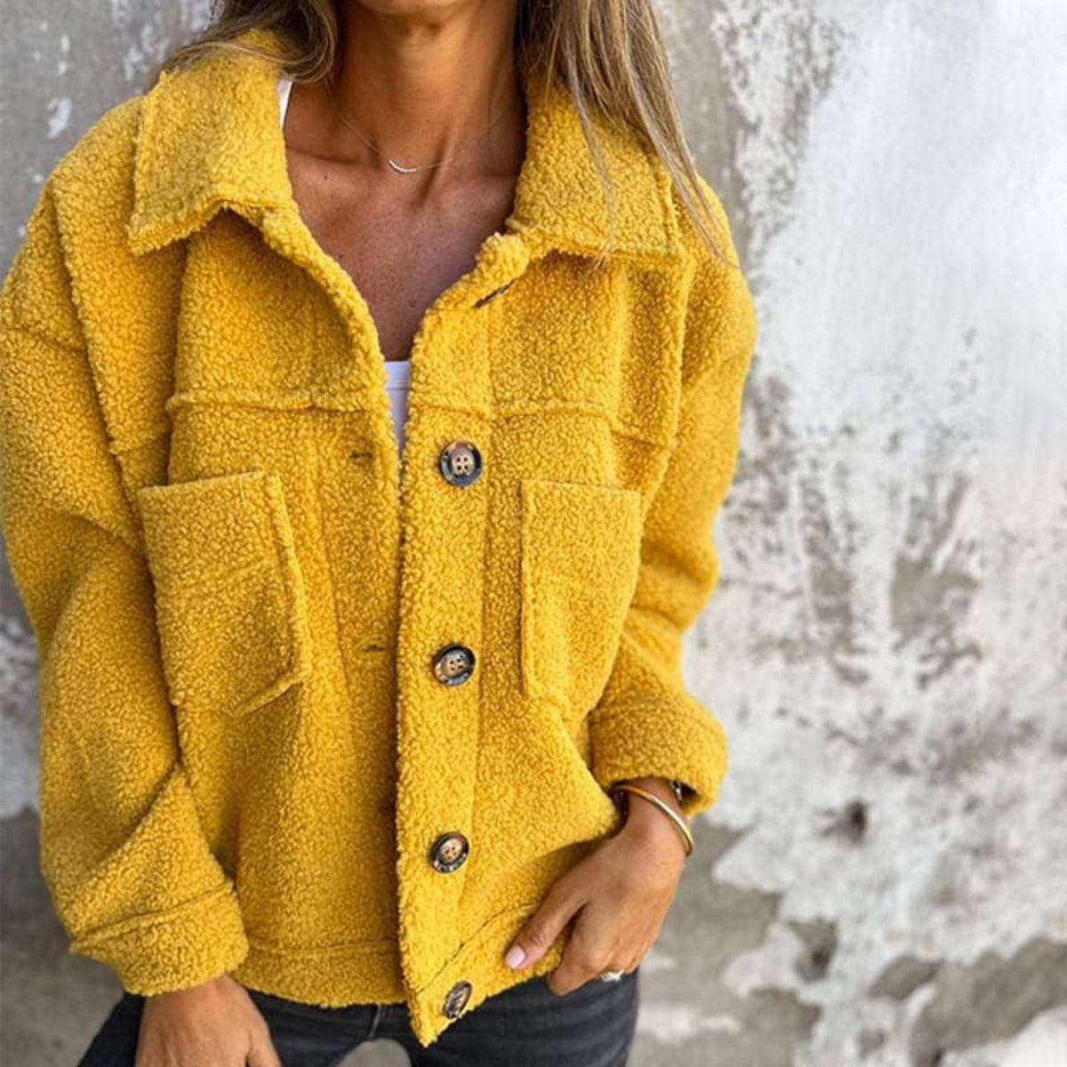 Lorena | Teddy Bouclé Fall Jacket